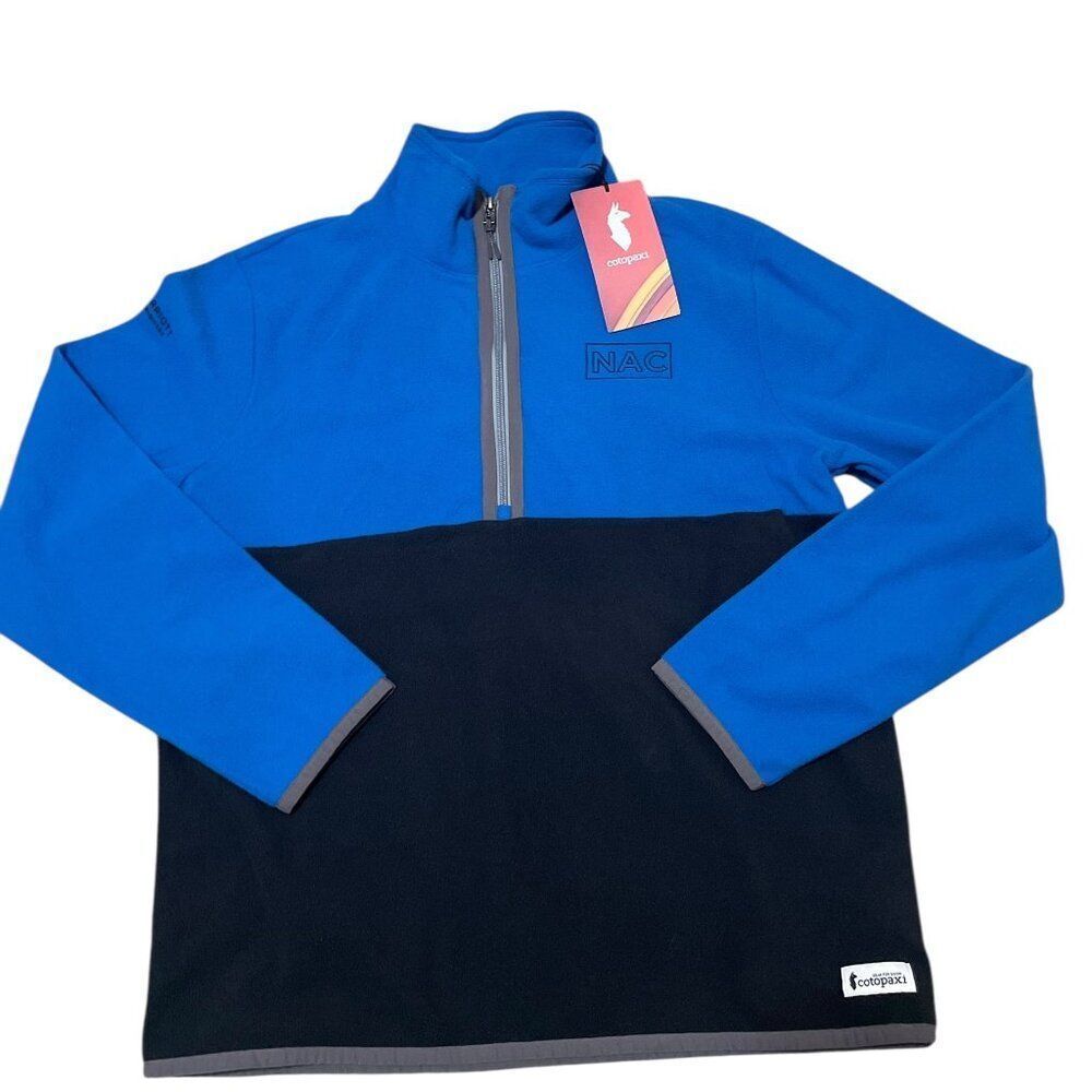 COTOPAXI Amado Fleece 1/2 Half Zip Pullover Black/Blue Men's Sz Large NWT